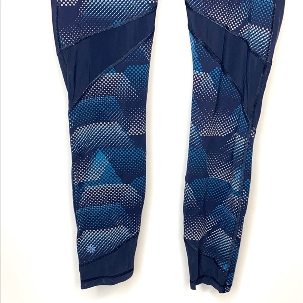 Athleta Blue Workout Leggings Size L - Picture 3 of 8